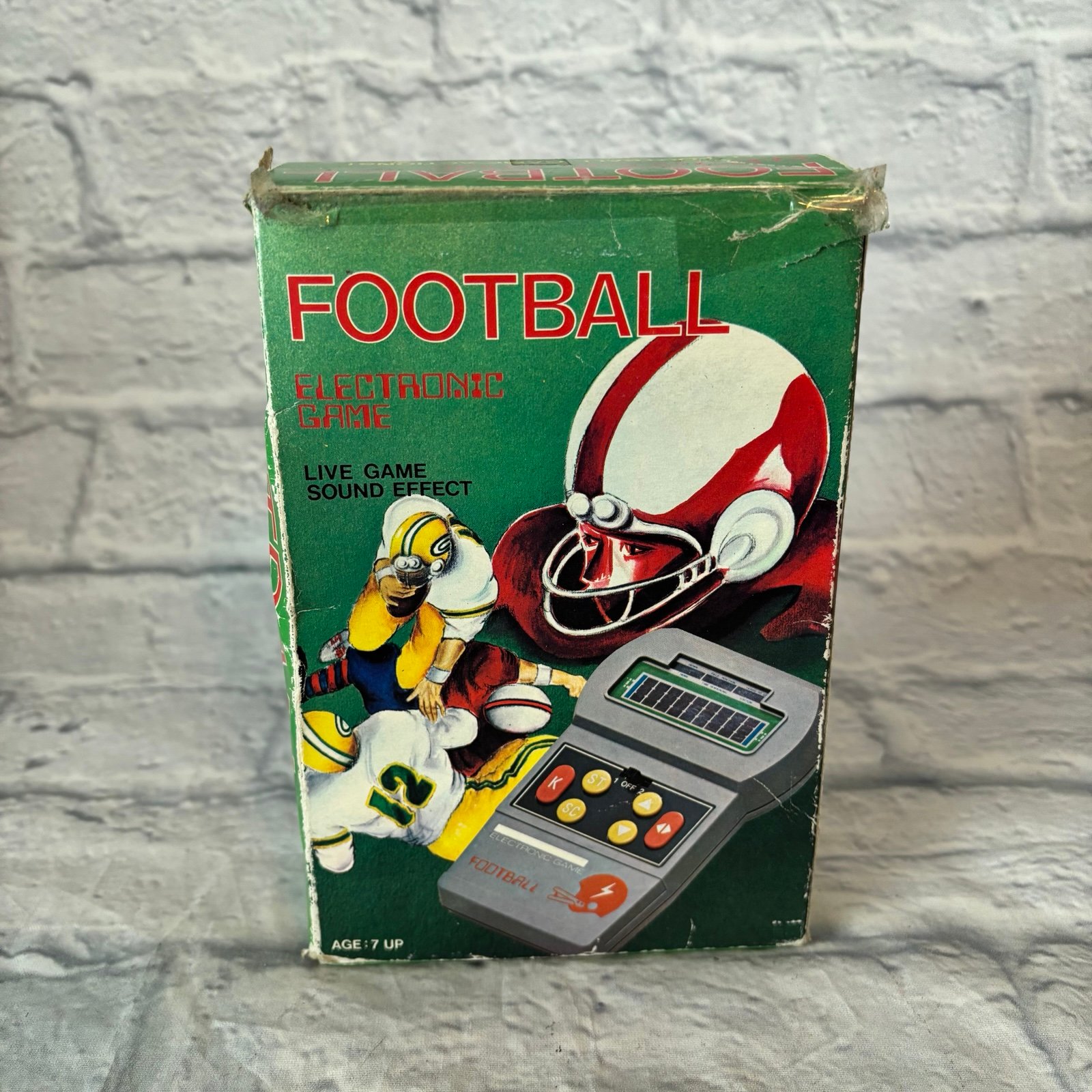 Vintage 1978 Electronic Football Handheld Game 003201 Tested Works Mattel/Coleco