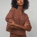 NWT Lunya Cozy cotton silk zip pullover humble brown walnut size XL