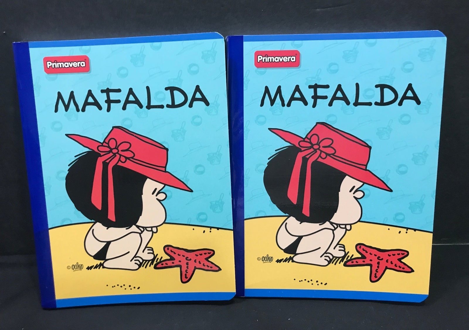 LOT 2 MAFALDA School composition notebooks with stickers 100 pages
