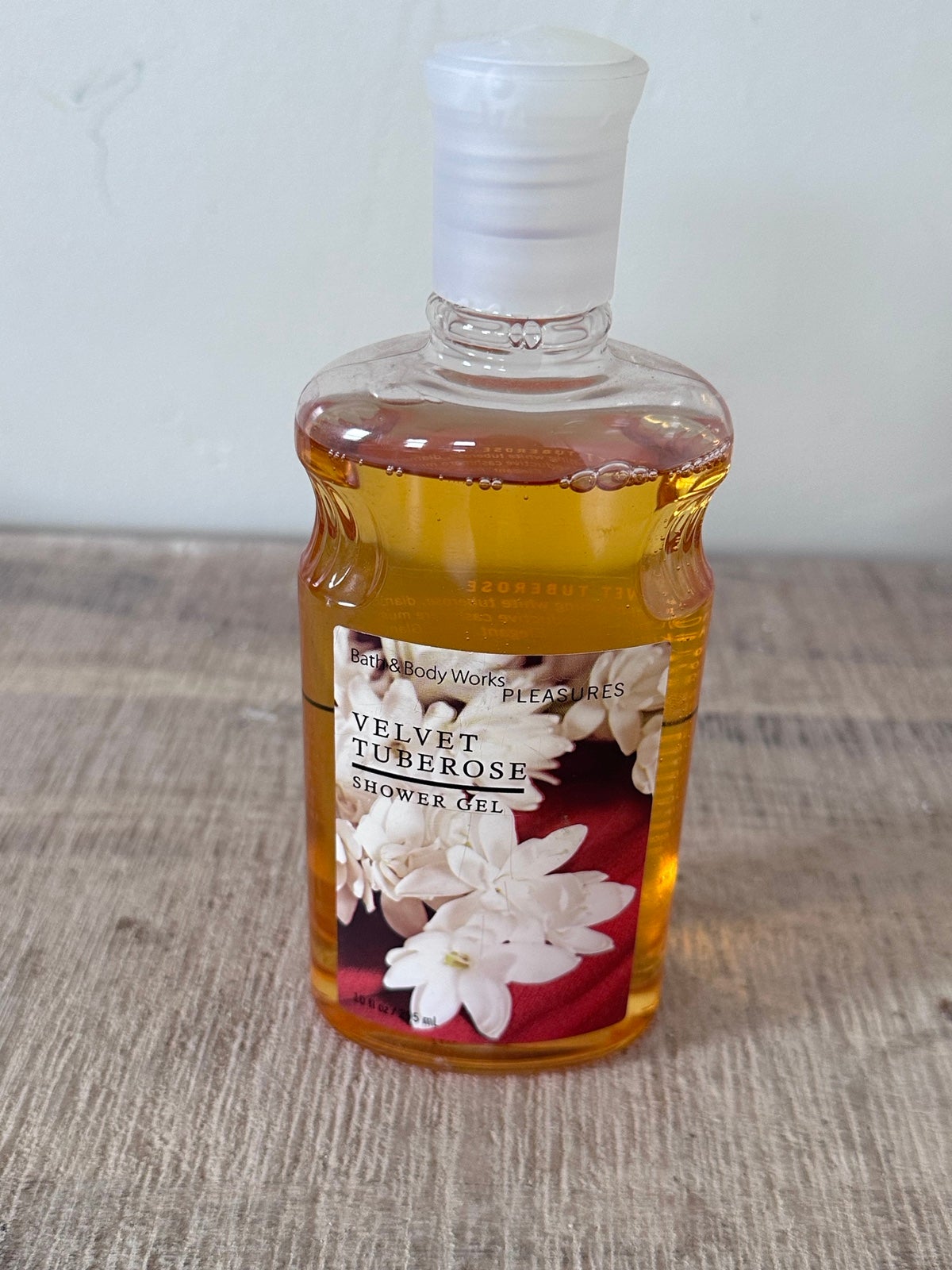 Bath & Body Works Pleasures Velvet Tuberose Shower Gel 10 oz Discontinued Rare