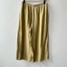 Women's 100% Linen Lagenlook Green Tank & Wide cropped Pant Boho Set Size Large