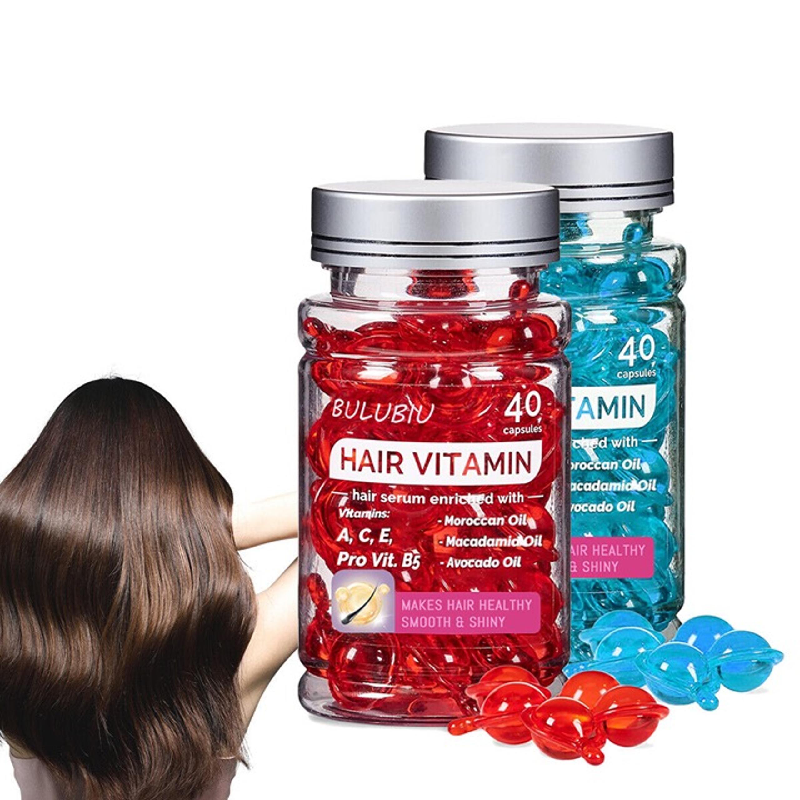 Hair Vitamins Treatment Serum - No Rinse with Argan Macadamia Avocado Oils-USA