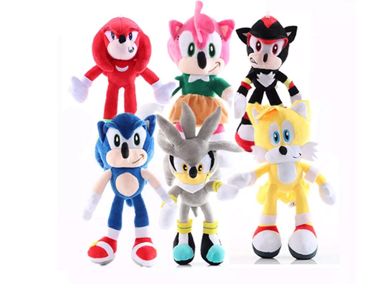 Soft plush toys sonic the hedgehog 6Pcs