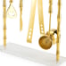 Draper Gold bamboo bar set