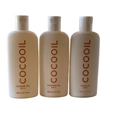 COCOOIL SPF 6 Tanning Oil, 6.7 fl oz each, Organic Coconut Oil