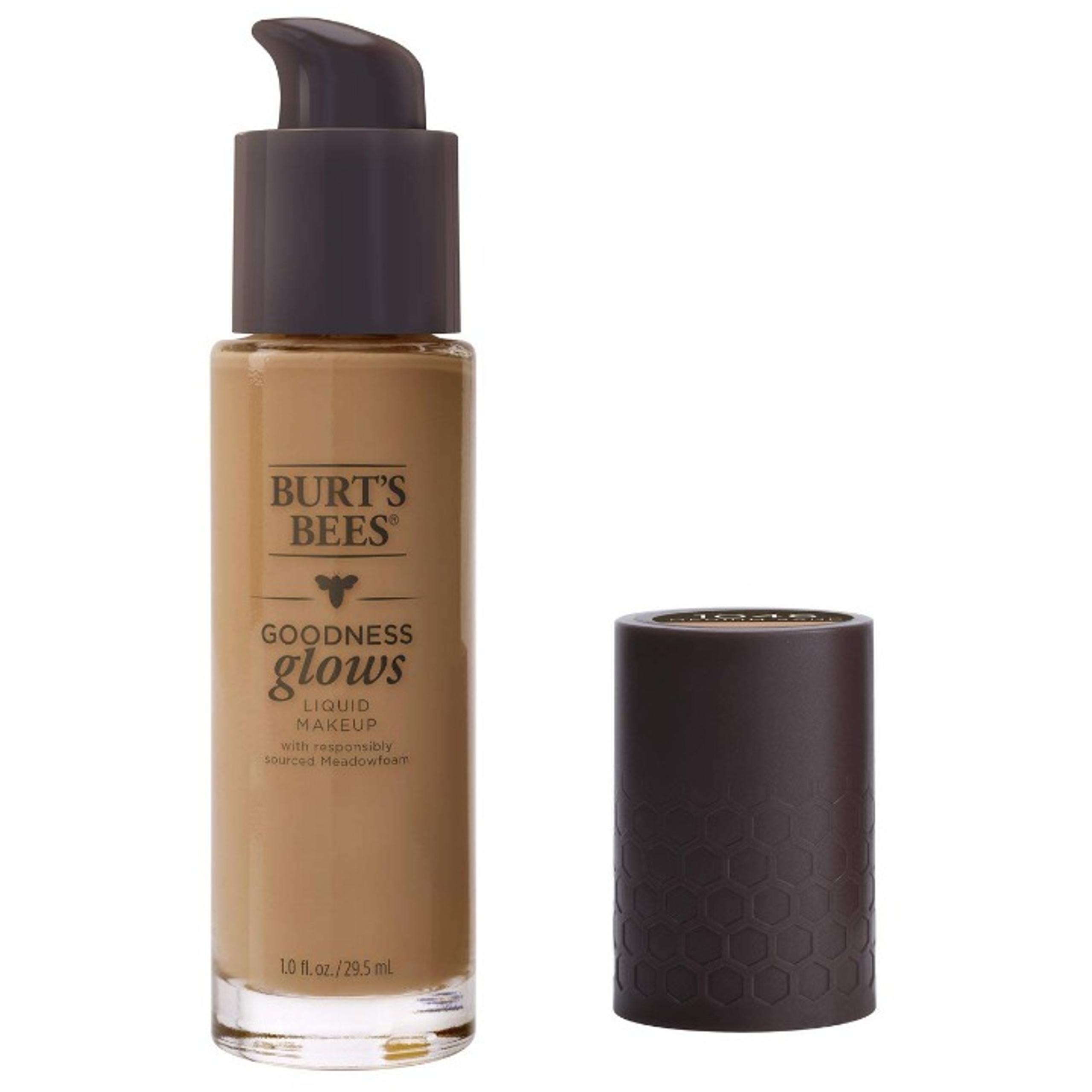 Burt’s Bees Goodness Glows Liquid Makeup, Medium Sand - 1.0 Ounce - 2 pack