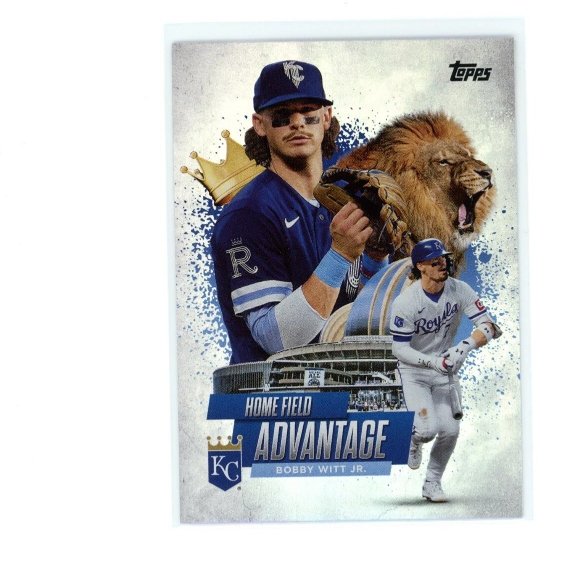 2025 Topps Series One 1 Bobby Witt Jr #HA-8 Home Field Advantage Insert SP Royal