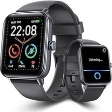 Smart Watch for Men and Women, 1.8 Inch with Bluetooth Call-Alexa, waterproof