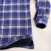 LL Bean Fleece Lined Flannel Purple Plaid Shirt Jacket Shacket SMALL