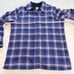 LL Bean Fleece Lined Flannel Purple Plaid Shirt Jacket Shacket SMALL