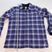 LL Bean Fleece Lined Flannel Purple Plaid Shirt Jacket Shacket SMALL