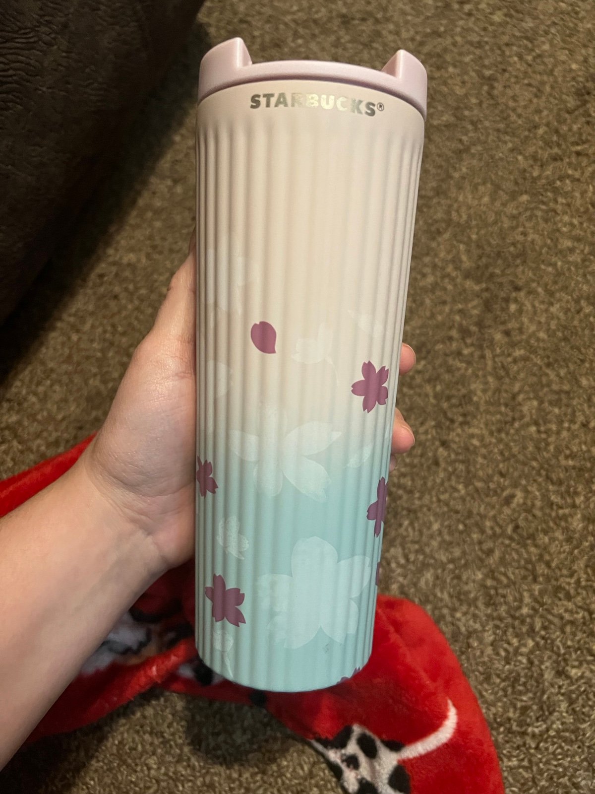 Rare Starbucks Sakura Pleated Spring 2021 Japan Cup