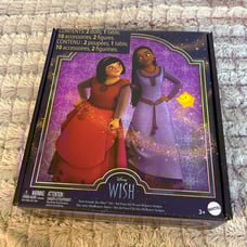 Mattel Disney Wish Toys, Best Friends Tea Time Playset with Asha & Dahlia