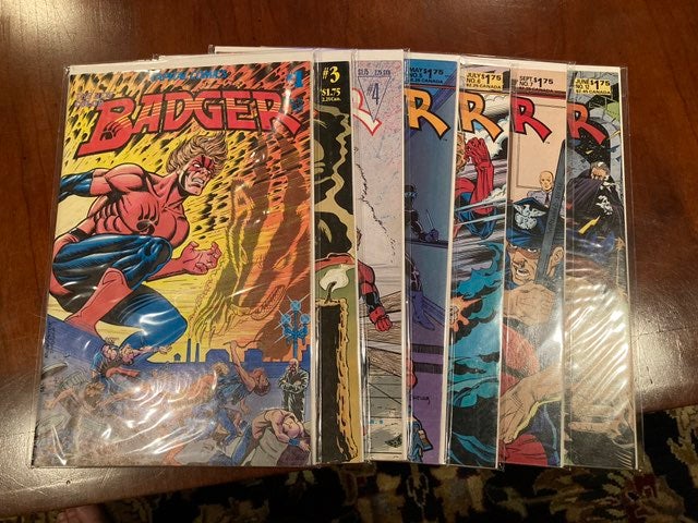 Badger comics (x7)(1983)