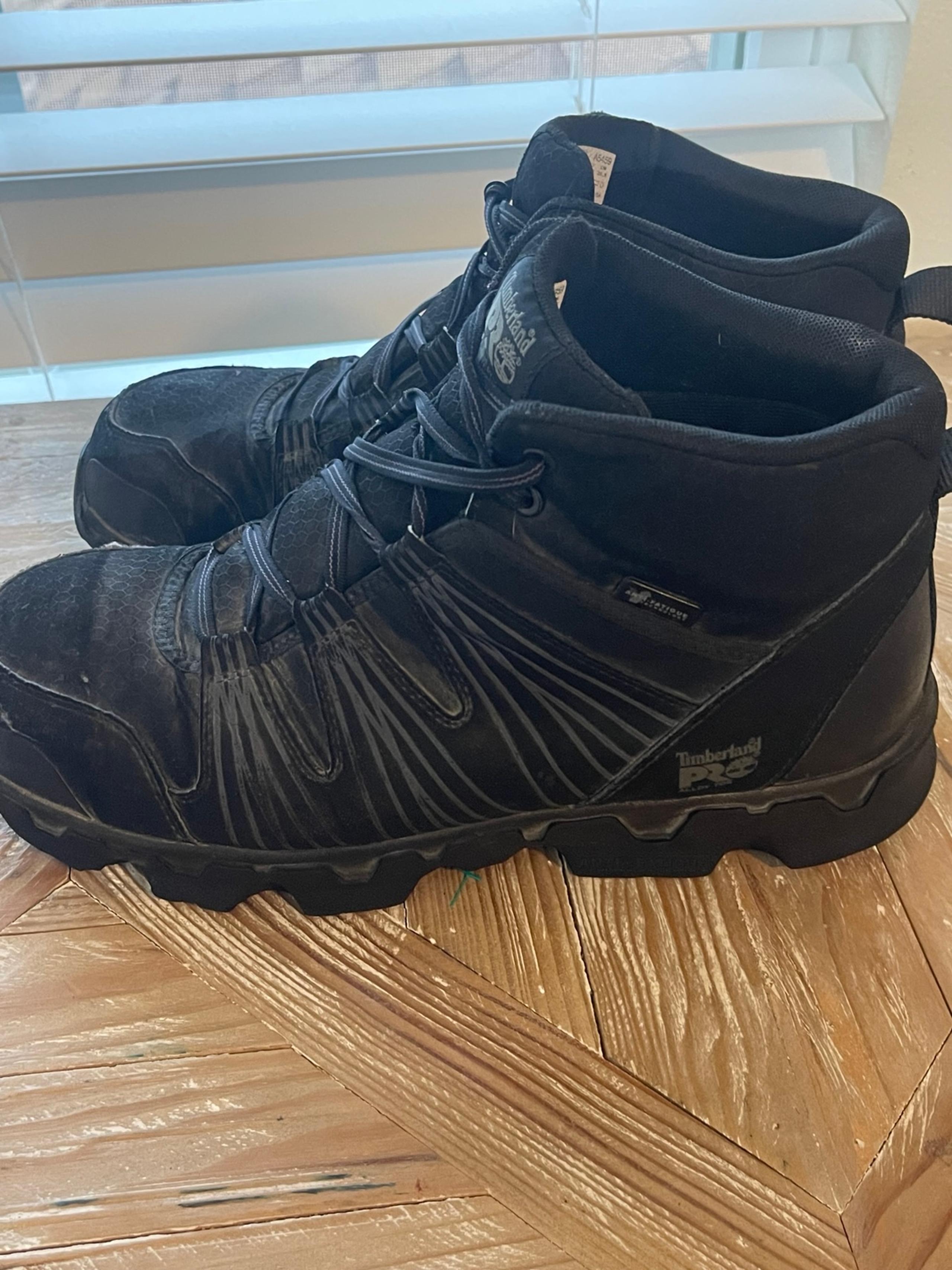 Timberland PRO Powertrain Mid Alloy Toe Safety Work Boot A11QF Mens Black 10.5M