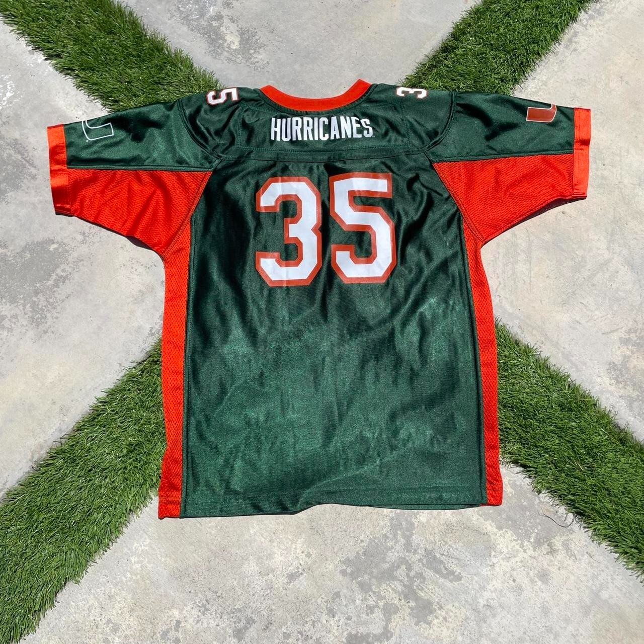VTG STARTER MIAMI HURRICANES JERSEY SIZE YOUTH 12/14 - MEN XS