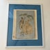 M. Eggemeyer Vintage Hand Colored Victorian Courting Scene Wall Art