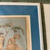 M. Eggemeyer Vintage Hand Colored Victorian Courting Scene Wall Art