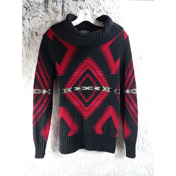 Lauren Ralph Lauren Sweater Womens M Southwestern Aztec Wool Rabbit Hair Blend