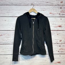 Lululemon Scuba Hoodie Size 8 Scrunch Hood in Gray Full Zip