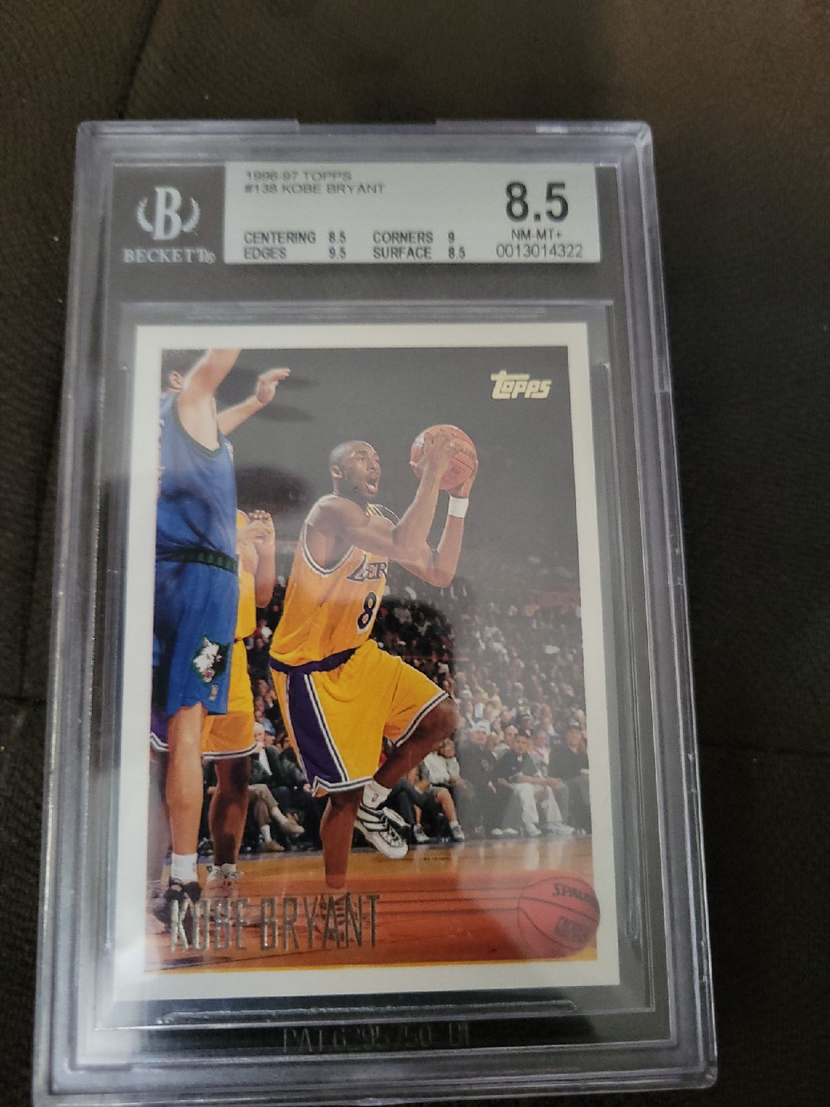 1996-97 Topps Kobe Bryant BGS 8.5