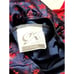 GK Elite Red Foiled Star Spangled Premium LS Navy Leotard Velvet Trim AM Adult M