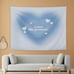 Y2K Blue Aura Tapestry - Aesthetic Blue Tapestry Wall Hanging Room Decor