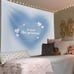 Y2K Blue Aura Tapestry - Aesthetic Blue Tapestry Wall Hanging Room Decor