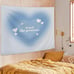 Y2K Blue Aura Tapestry - Aesthetic Blue Tapestry Wall Hanging Room Decor