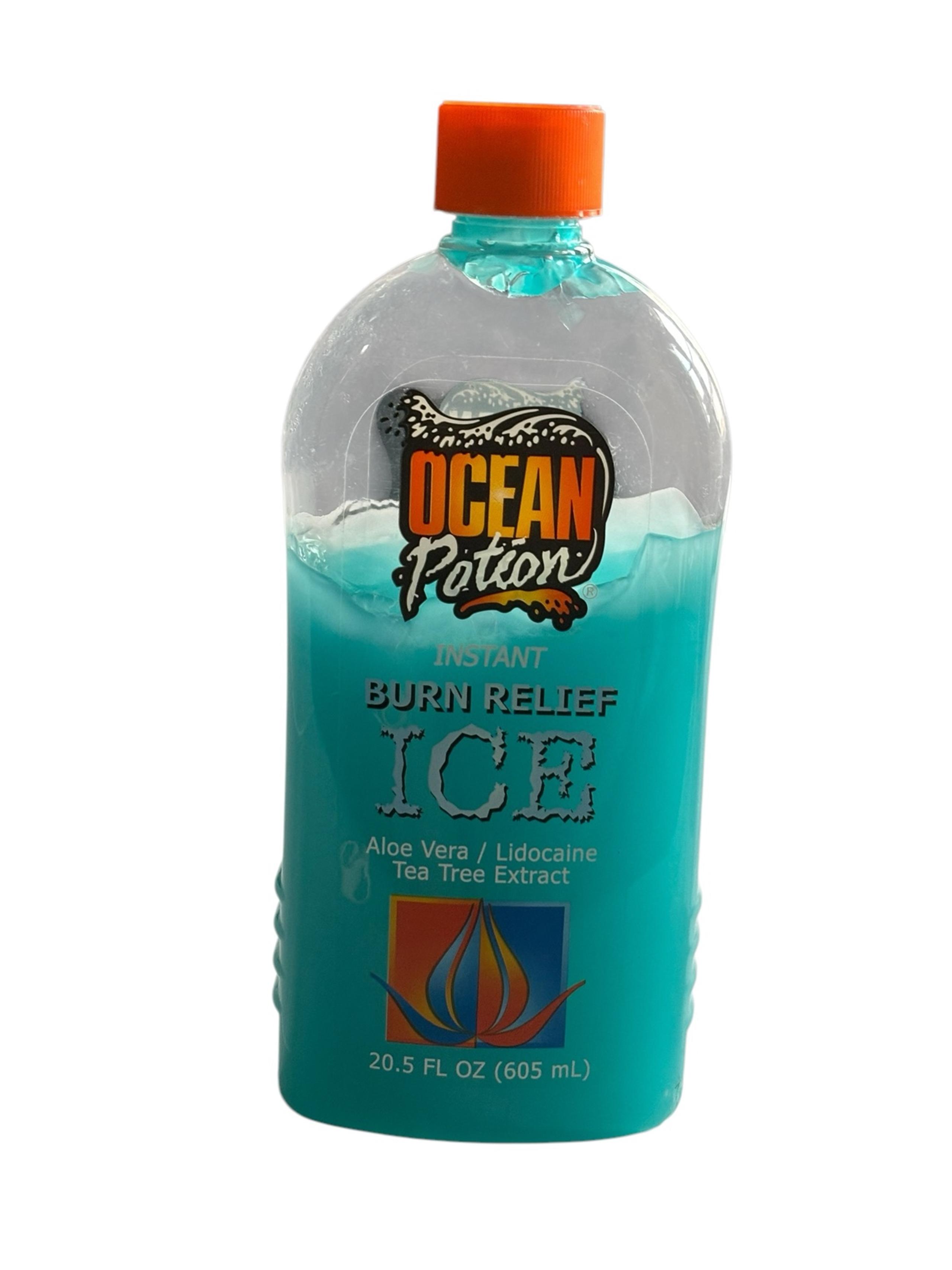 Ocean Potion Instant ICE Burn Relief Aloe Vera Lidocaine Gel Body Sunburn Lotion