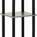 NEW 5-Tier Corner Square Rack Display Shelf, Round, French Oak Grey Black