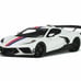 GT Spirit 1/18 Chevrolet Corvette C8 Arctic White w/ Red and Blue Stripes Henne