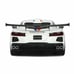 GT Spirit 1/18 Chevrolet Corvette C8 Arctic White w/ Red and Blue Stripes Henne
