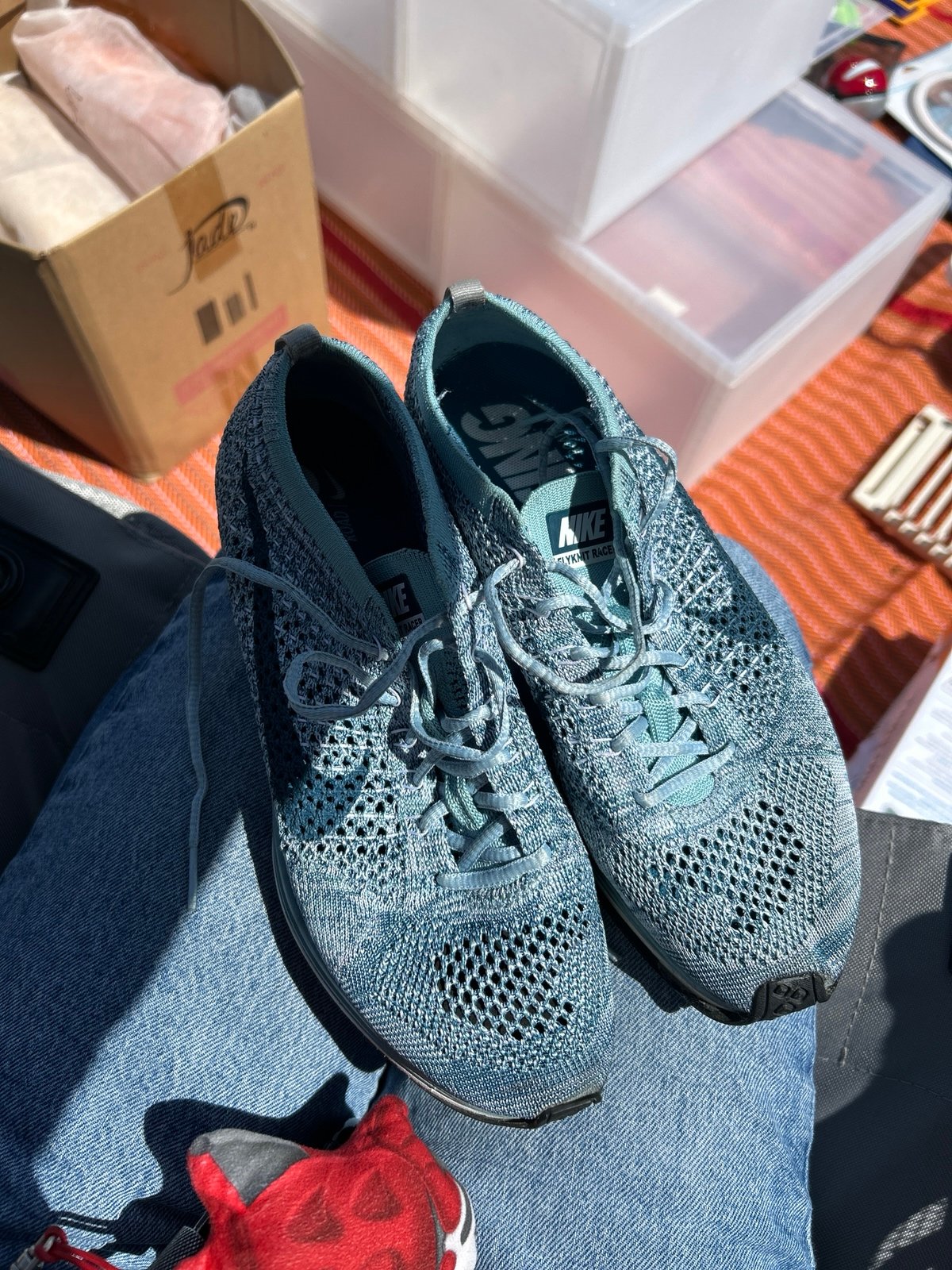 Nike Flyknit Racers Blue Macroon