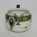 Noritake Moriumura Hand Painted Green Gold Creamer Lidded Sugar Underplate