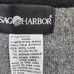Vintage Sag Harbor wool crewel flower embroidery button front sweater vest sz XL