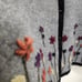 Vintage Sag Harbor wool crewel flower embroidery button front sweater vest sz XL
