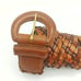 NEW COACH Vintage Woven Belt in British Tan / Boho Casual Gifting Cottage