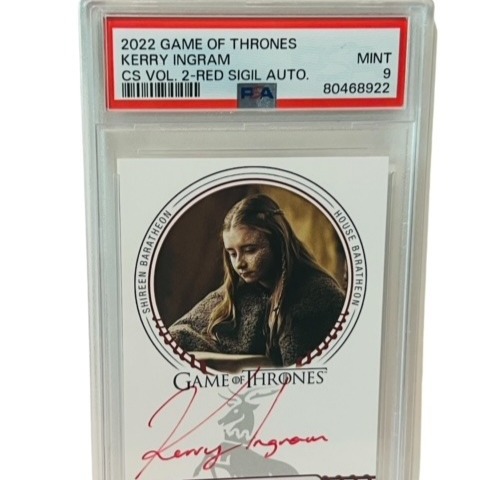 Game of Thrones Autograph Kerry Ingram Shireen Baratheon Auto Inscription PSA 9