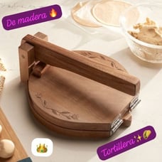 Wildflower Prensa de madera para tortillas PRINCESS HOUSE Nueva tortilla Press