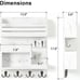 Key Holder for Wall, Wall Mounted Mail Organizer with 6 Metal Key Hooks