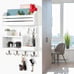 Key Holder for Wall, Wall Mounted Mail Organizer with 6 Metal Key Hooks
