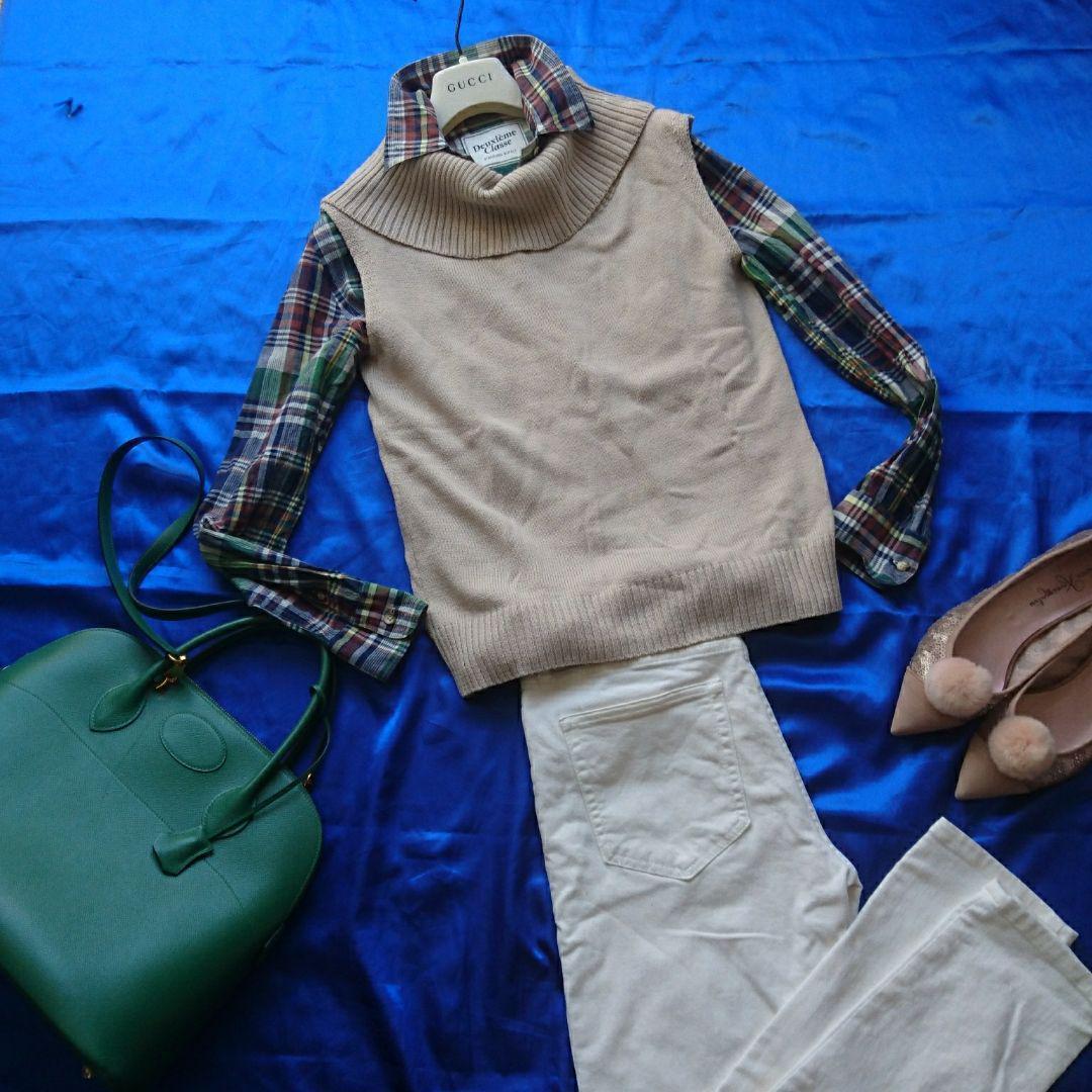 Adult Casual ♪ Spick & Span Pullover Knit Gilet Beige