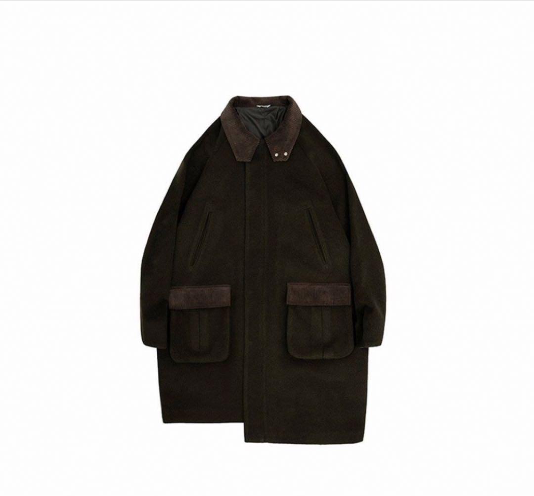 Asymmetric Hem Long Coat
