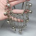 Vintage Sterling Silver Ball Bead Fringe All Sterling Silver Necklace 16 80.99g