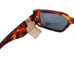 Frye Brown Tortoise Shell Print Brown Retro Rounded Rectangle Sunglasses 100% UV