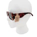 Frye Brown Tortoise Shell Print Brown Retro Rounded Rectangle Sunglasses 100% UV