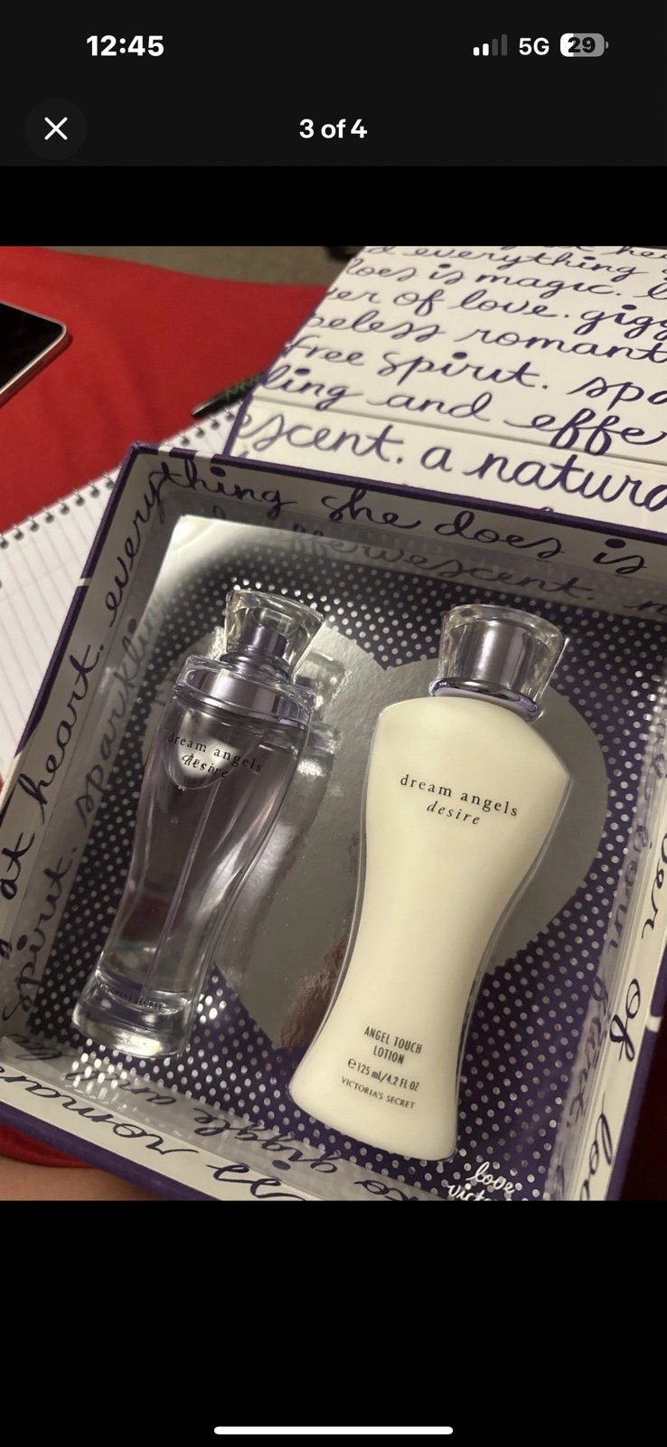 NIB Victoria's Secret Dream Angels DESIRE GIFT BOX EDP, Lotion RARE DISCONTINUED