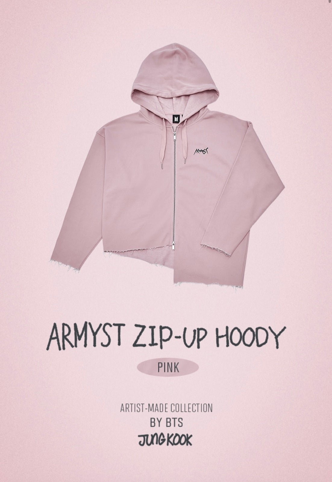 BTS ジョングク ARTIST MADE COLLECTION Hoody BTS Jungkook Artist Made Collection Pink Hoodie XL Size