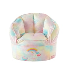 Pink Polyester Tie Dye Unicorn Bean Bag